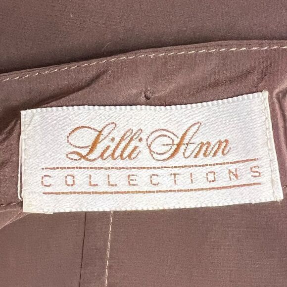 Lilli Ann Collection Vintage Union Made Silky Blouse - Picture 10 of 11